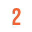 Number 2 in orange on a white circle with a black outline.